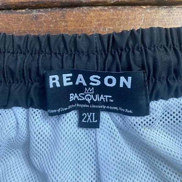 Reason by Basquiat Swim Shorts Bird On Monkey mens swim trunk size 2XL - Picture 3 of 10